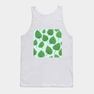 Green Leaves Pattern 1 Tank Top